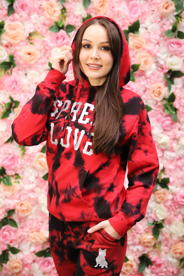 "Bursting with Love" Hooded Spread Love Sweatshirt