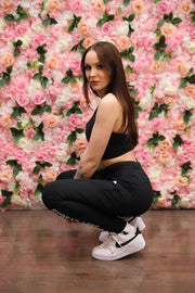The Spread Love Jogger In Black & White