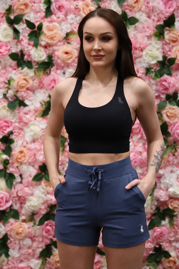Blue Spread Love Glam Shorts