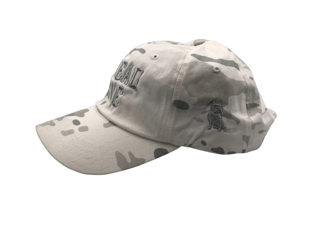 Spread Love White Camo & Gray Vintage Dad Cap