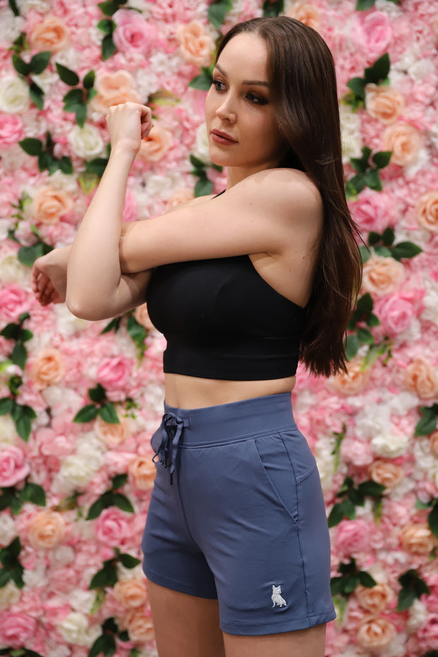Blue Spread Love Glam Shorts