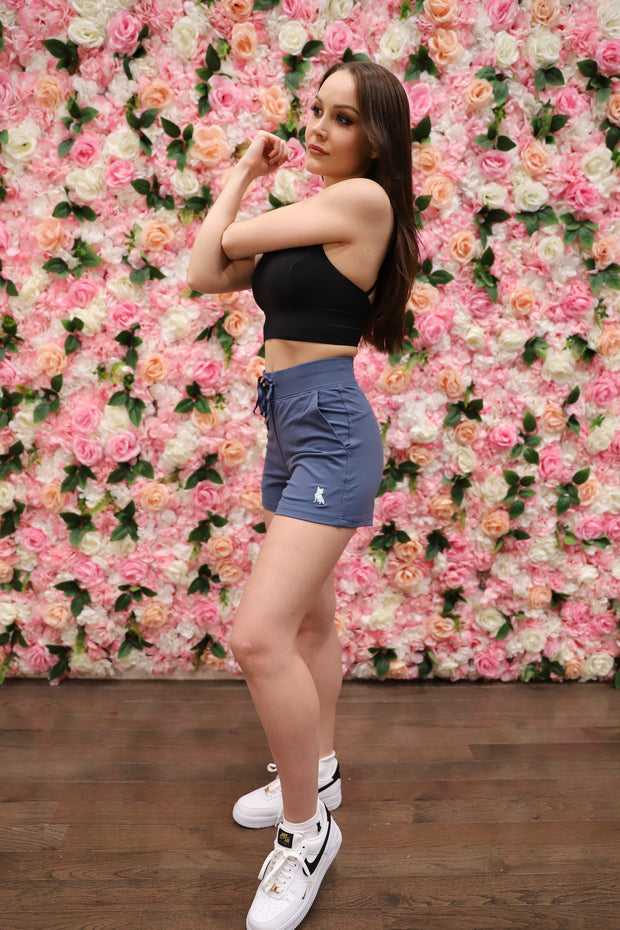 Blue Spread Love Glam Shorts
