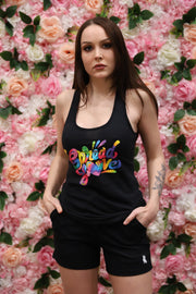 Black Spread Love Glam Shorts