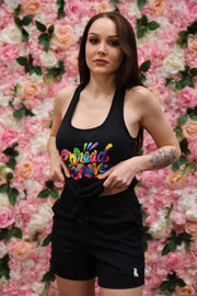 Spread Love X Jason Naylor EmotionLogo Racerback Tank in Black