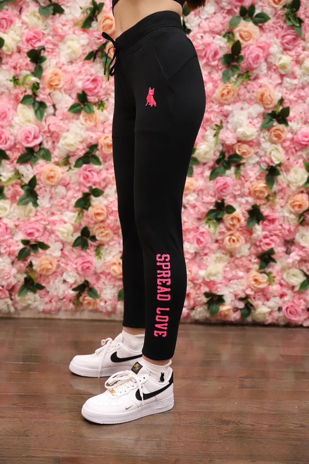 The Spread Love Jogger in October Pink