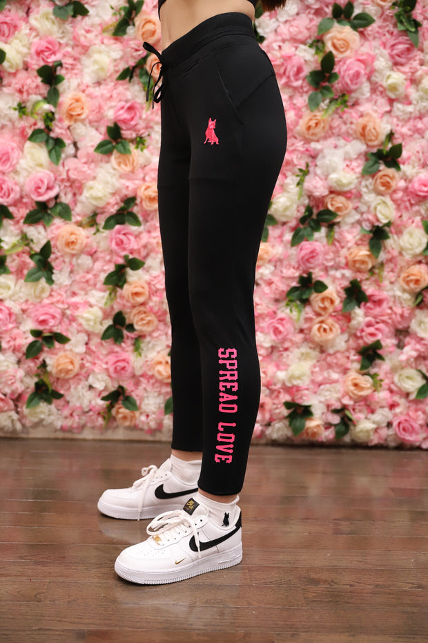 The Spread Love Jogger in October Pink
