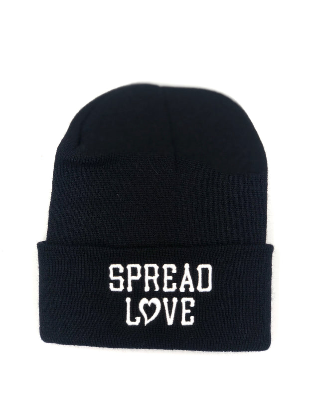 Black & White Spread Love Beanie