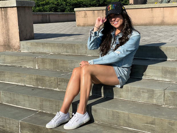 Black Pride Spread Love Glam Pony Hat