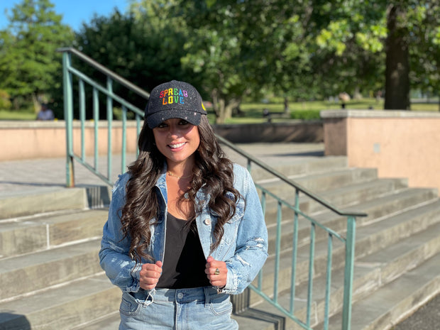 Black Pride Spread Love Glam Pony Hat