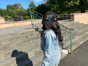 Black Pride Spread Love Glam Pony Hat