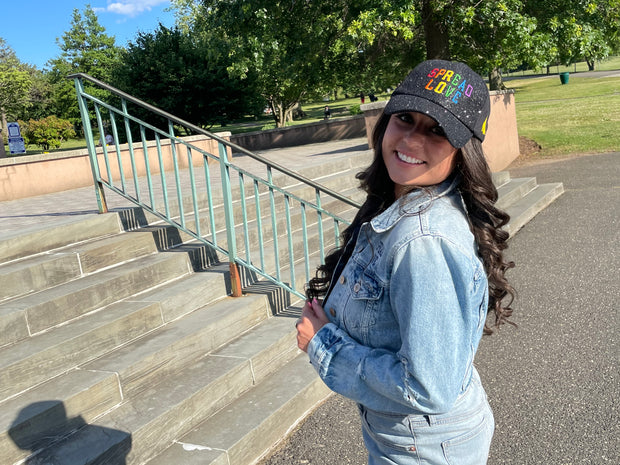 Black Pride Spread Love Glam Pony Hat