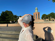 Silver & White Spread Love Glam Pony Hat