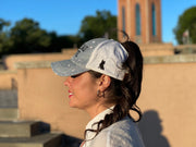 Silver & Black Spread Love Glam Pony Hat