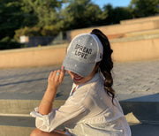 Silver & Black Spread Love Glam Pony Hat