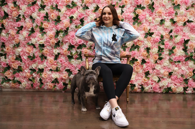Exclusive Spread Love Handmade "Cosmic Blue" Hoodie