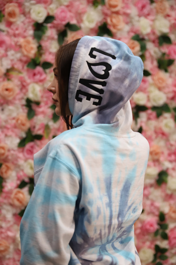 Exclusive Spread Love Handmade "Cosmic Blue" Hoodie