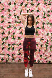 Spread Love Red Tie Dye Leggings