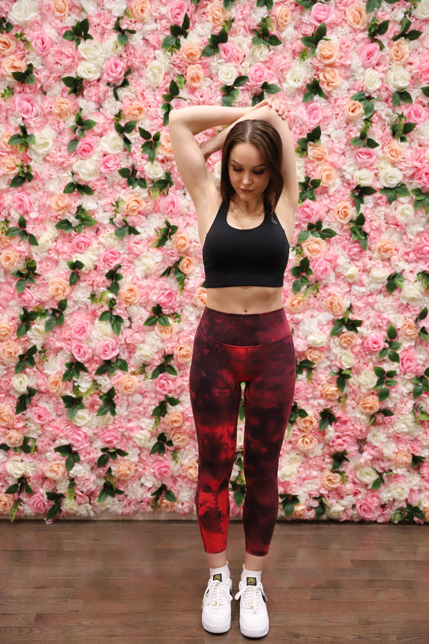 Spread Love Red Tie Dye Leggings