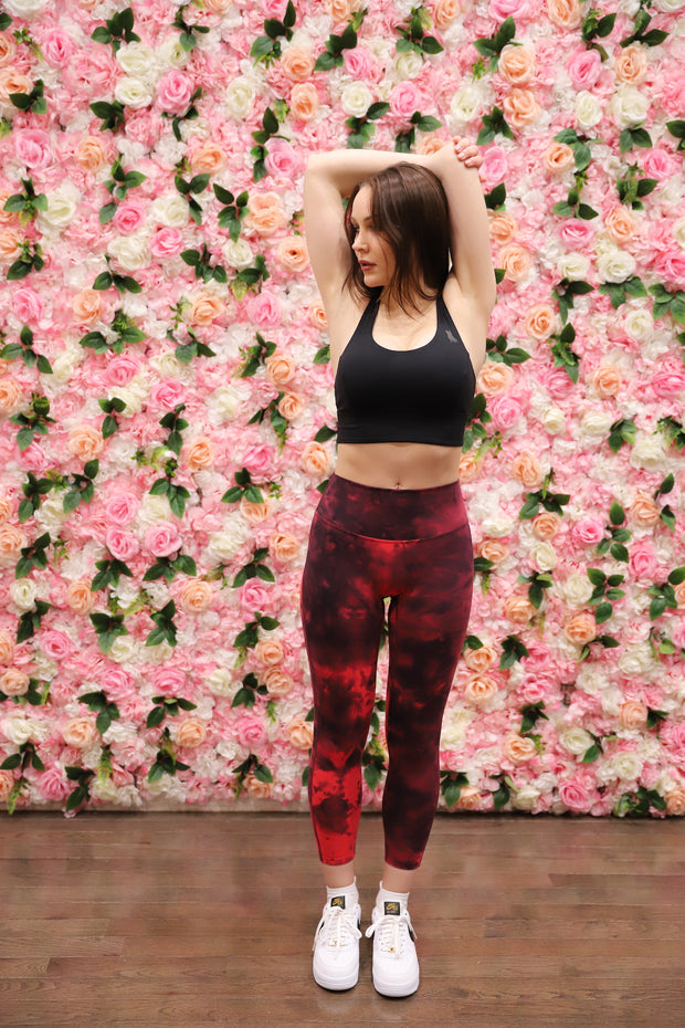 Spread Love Red Tie Dye Leggings