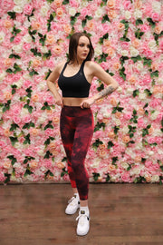 Spread Love Red Tie Dye Leggings