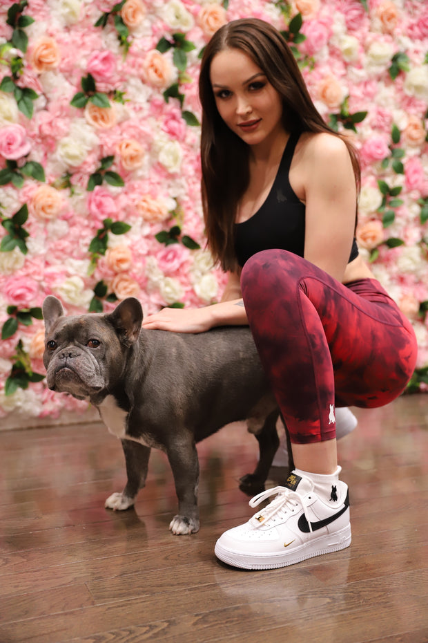 Spread Love Red Tie Dye Leggings
