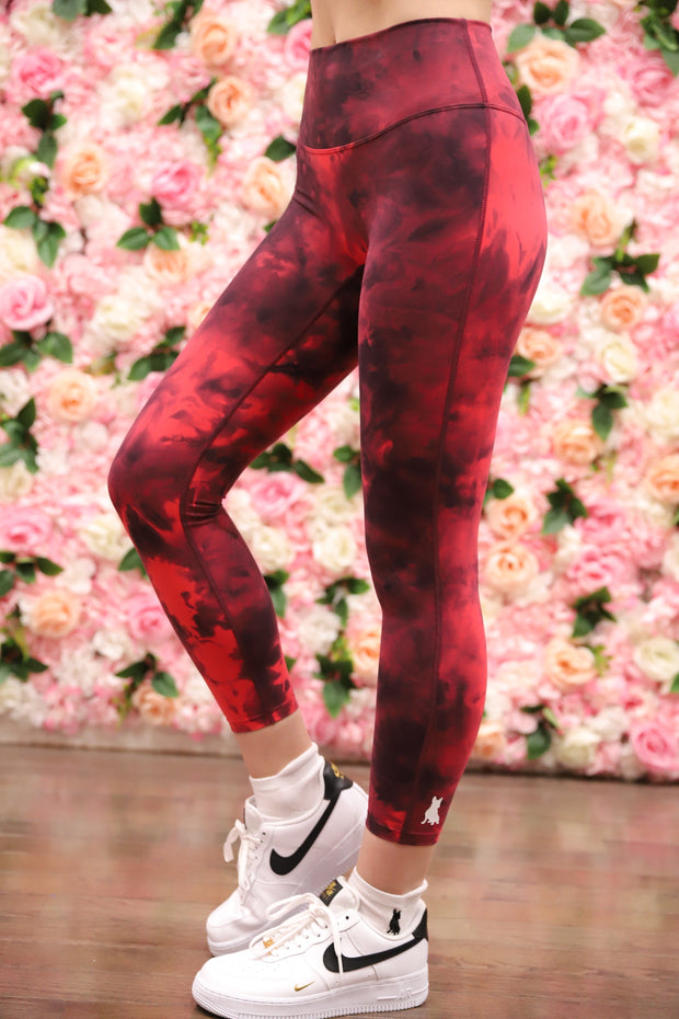 Spread Love Red Tie Dye Leggings