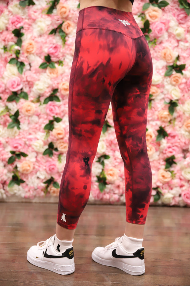 Spread Love Red Tie Dye Leggings