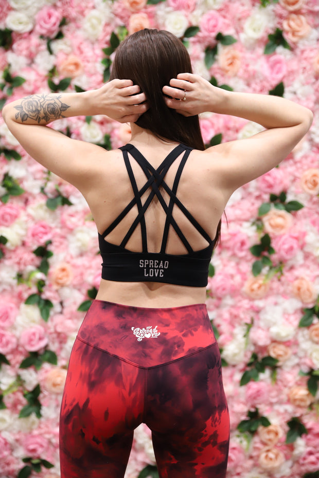 Spread Love Red Tie Dye Leggings