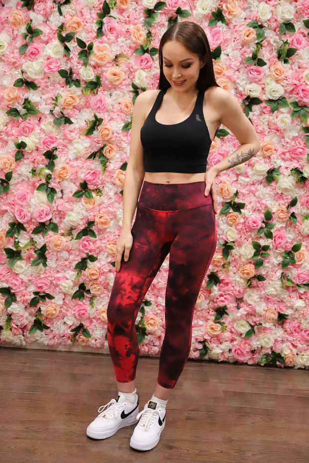 Spread Love Red Tie Dye Leggings
