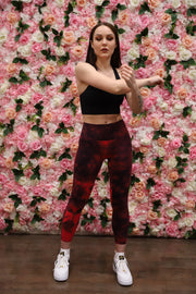 Spread Love Red Tie Dye Leggings