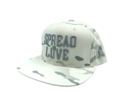 Spread Love White Camo & Gray Snapback