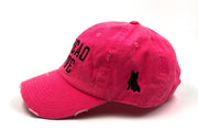 Spread Love Neon Pink Vintage Dad Cap