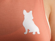 Peach & White Glam Spread Love Muscle Tank