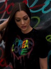 Black Spread Love Art Festival Tee Shirt 1 of 15