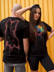 Black Spread Love Art Festival Tee Shirt 1 of 15