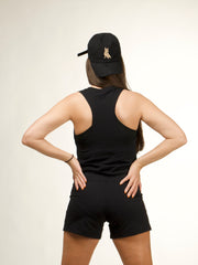 Black Halo Glam Spread Love Cropped Tank