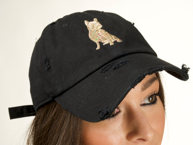 Black Unicorn Glam Polo Spread Love Vintage Dad Cap