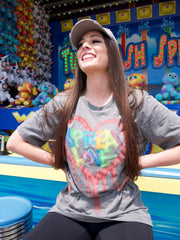 Gray Spread Love Art Festival Tee Shirt 1 of 15
