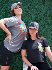 Spread Love Art Festival Black Cropped Tee Shirt 1 of 18