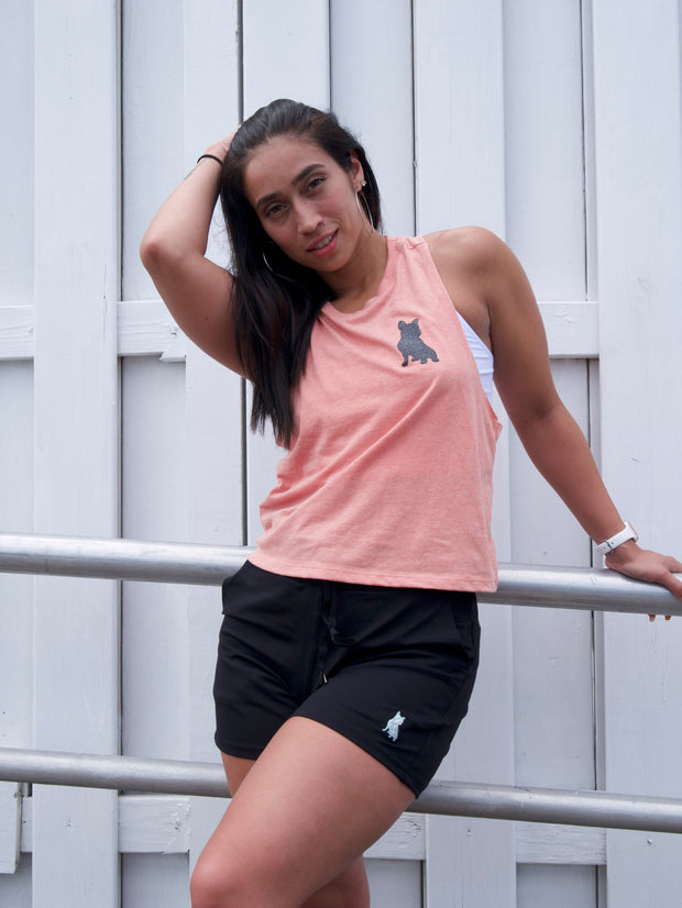 Sunset & Black Glam Spread Love Cropped Tank