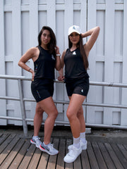Black Spread Love Glam Shorts
