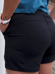 Black Spread Love Glam Shorts