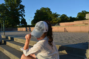 Silver & Black Spread Love Glam Pony Hat