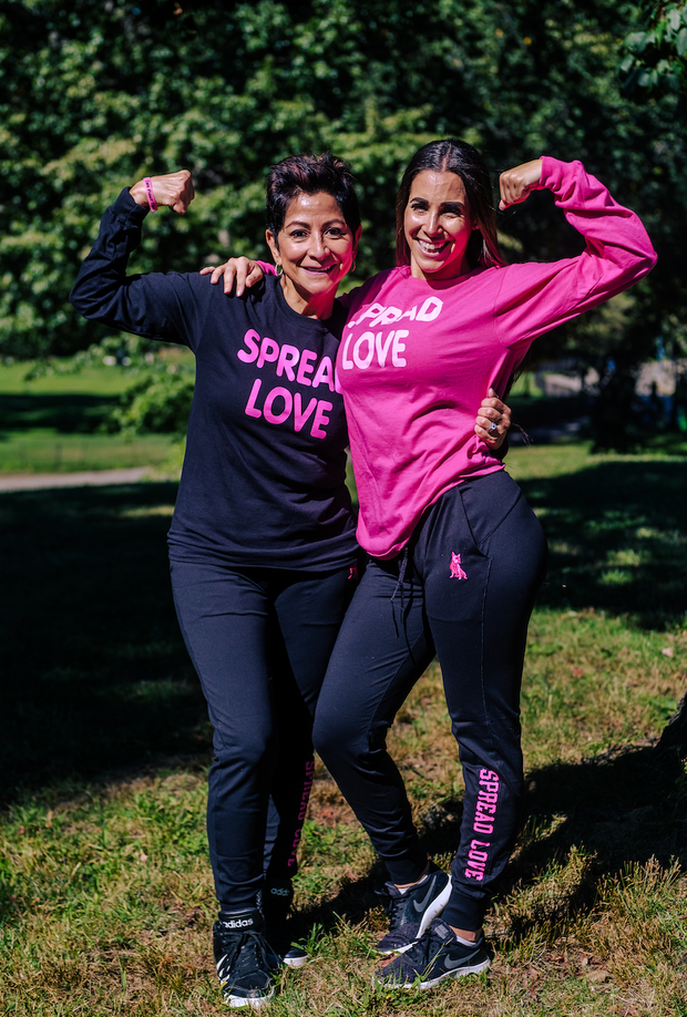 Official Spread Love X American Cancer Society Pink Long Sleeve Shirt