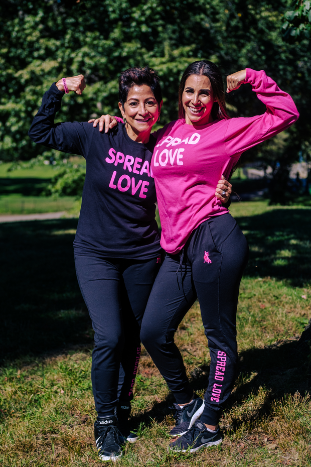 Official Spread Love X American Cancer Society Pink Long Sleeve Shirt