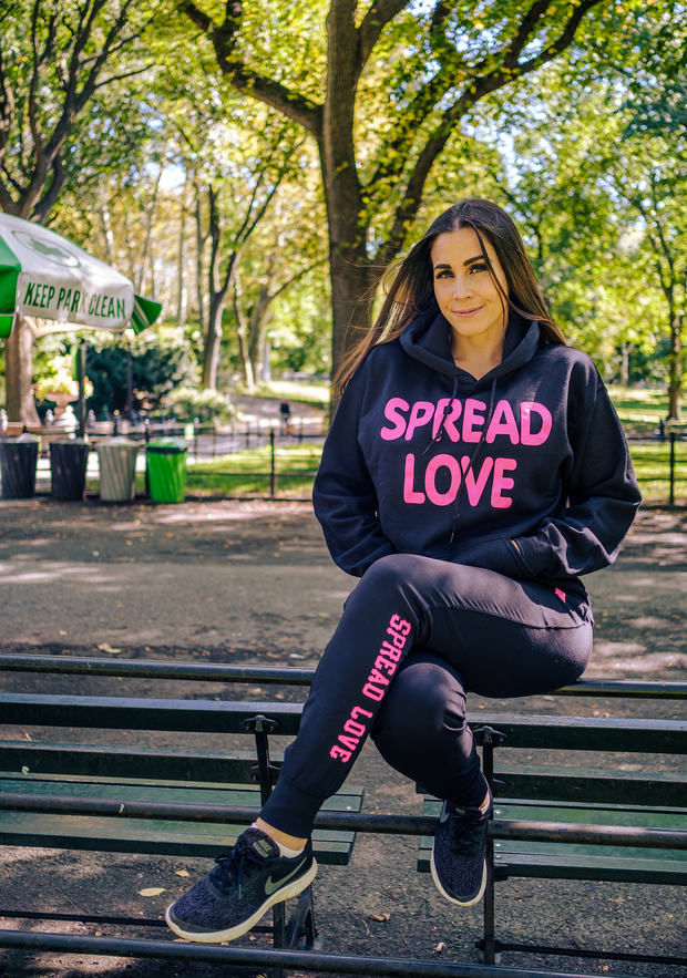 The Spread Love Jogger in October Pink