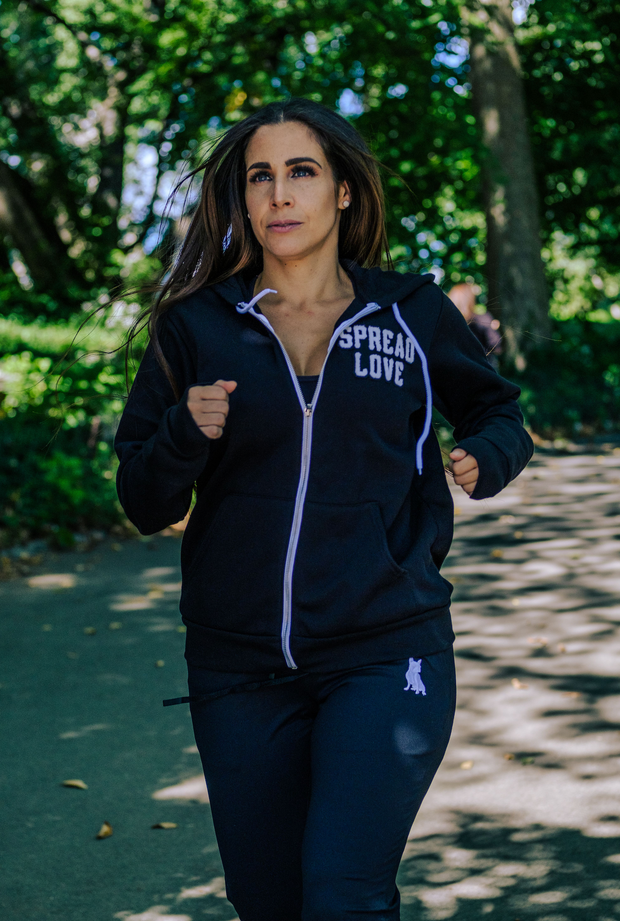 The Spread Love Jogger In Black & White