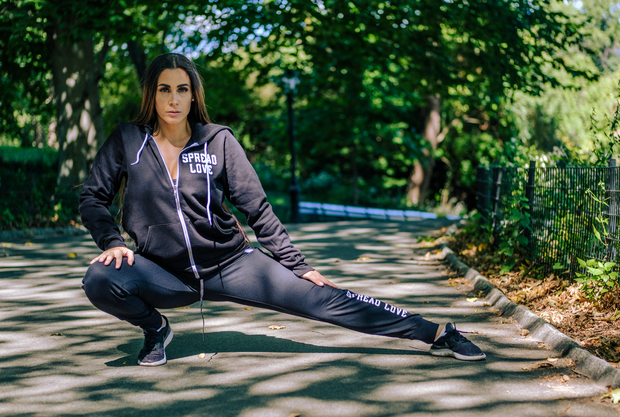 The Spread Love Jogger In Black & White