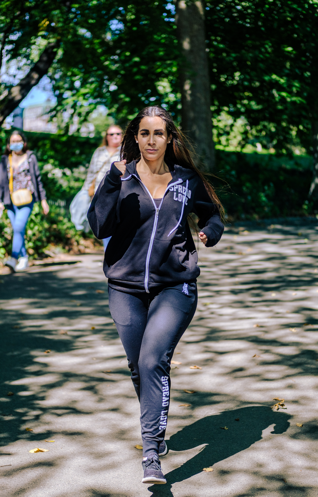 The Spread Love Jogger In Black & White