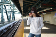 Brown Spread Love Beanie